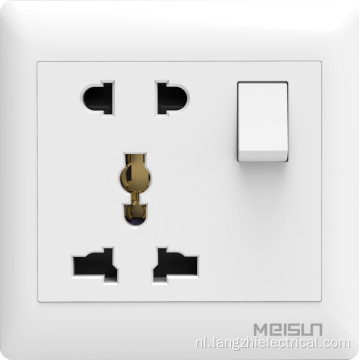 2-pin- en multifunctionele socket met schakelaar